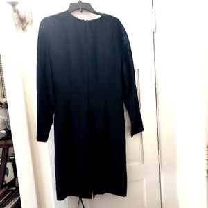 Vintage JONES New York NAVY Silk, Ruched NWT Dress  16